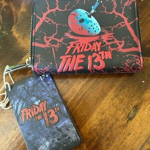 NEW Loungefly Black Friday the 13th Halloween Movie Mask Wallet